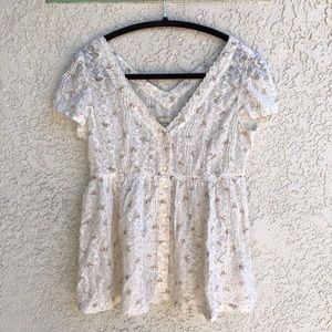 Sheer boho blouse